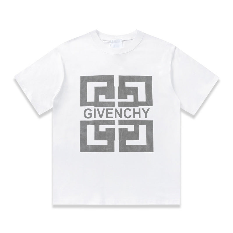 Front view of Givenchy luxury clothing with signature branding