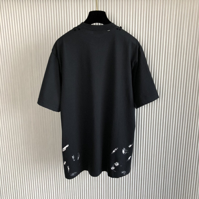 Close-up of Balenciaga designer clothing craftsmanship