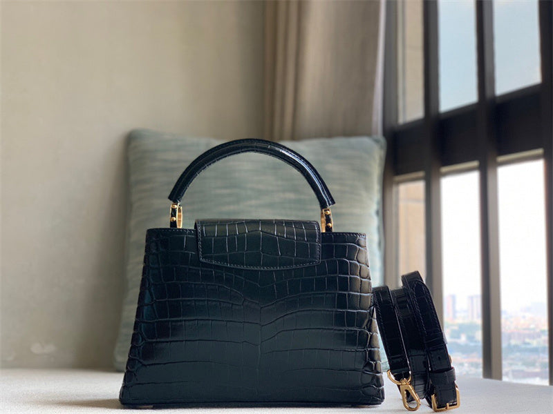  polished crossbody bag detail view showing craftsmanship 44