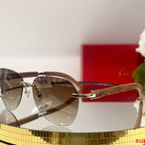 Angled view of Cartier unisex sunglasses