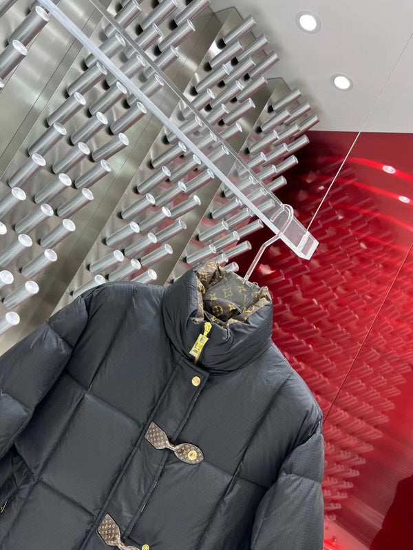 Side profile of Louis Vuitton luxury clothing with everyday silhouette