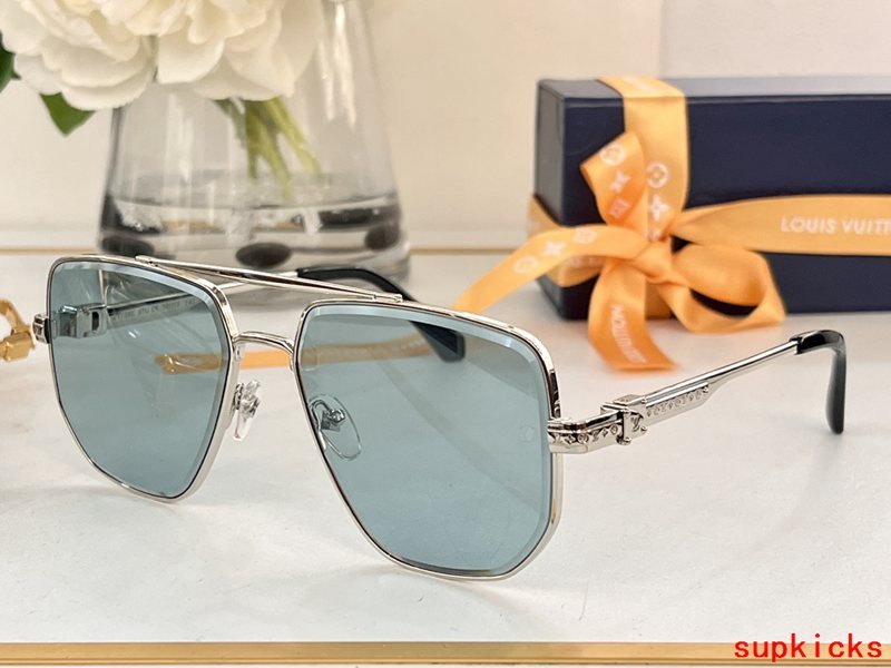 Side view of Louis Vuitton unisex sunglasses