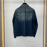 Close-up detail shot of Louis Vuitton luxury clothing with runway-inspired design