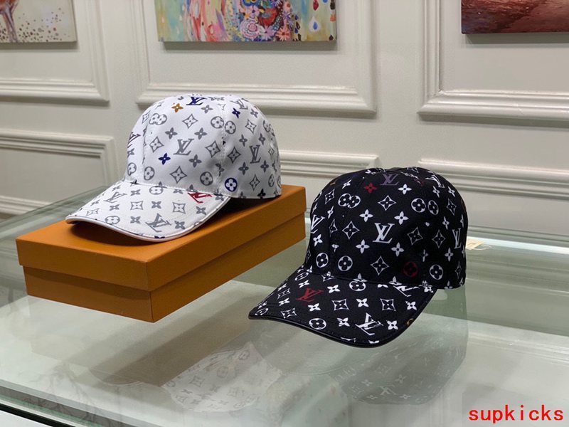 Close-up detail view of Louis Vuitton unisex cap