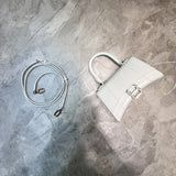 Sophisticated Faux Leather Handbag - Polished Finish | Women's Premium Handbag #615 - front view (image 1) of designer-inspired handbag