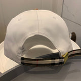 Side view of Burberry unisex cap