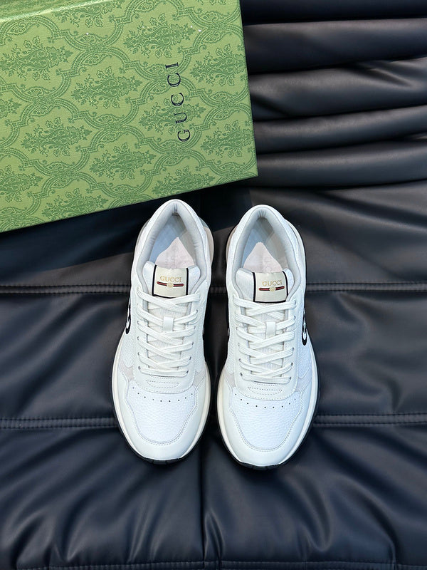 Gucci sneakers detailed view showing premium designer craftsmanship