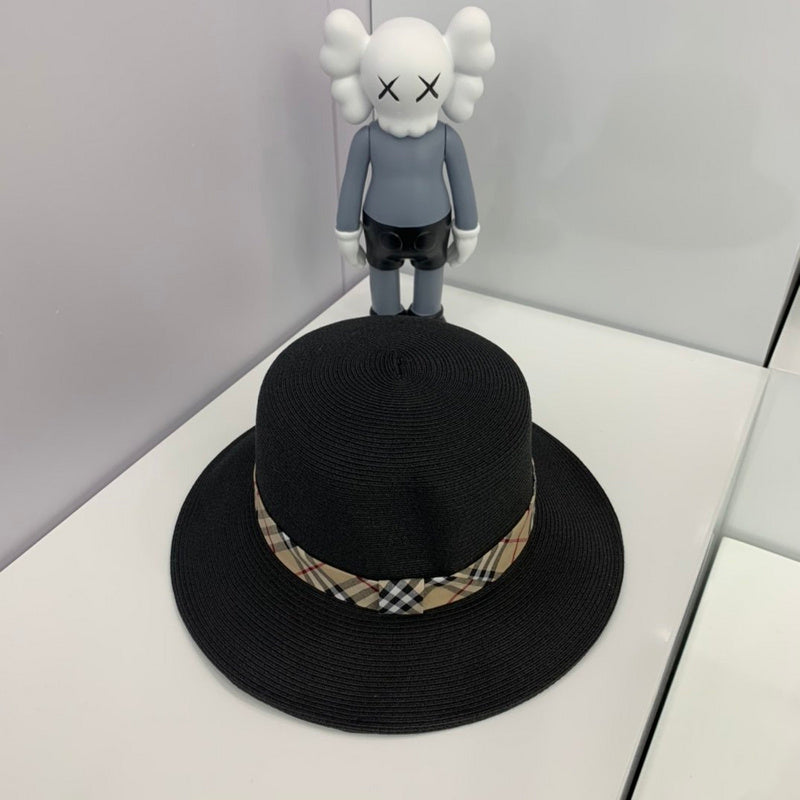 Close-up detail view of Burberry unisex cap
