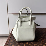  graceful top-handle bag detail view showing craftsmanship