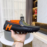Hermès Chocolate Brown Loafer Flats - Lifestyle Styling Shot