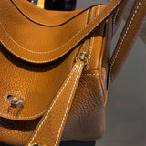 Sleek bag shown from front angle