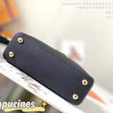 Back view of structured sleek women's handbag – women's premium purse