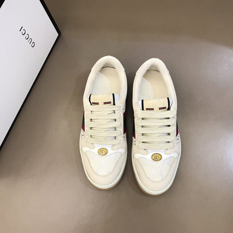 Gucci bold contrast luxury sneakers view 10 minimalist modern build