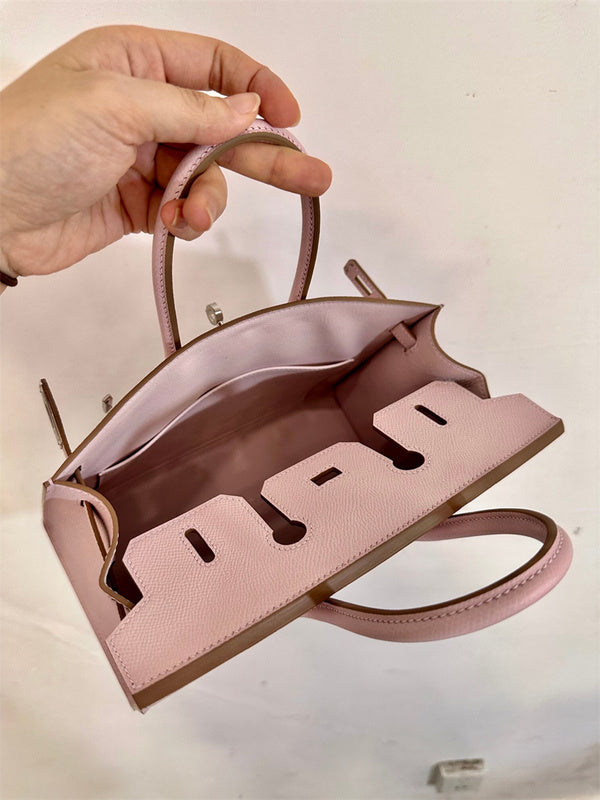  modern satchel detail view showing craftsmanship