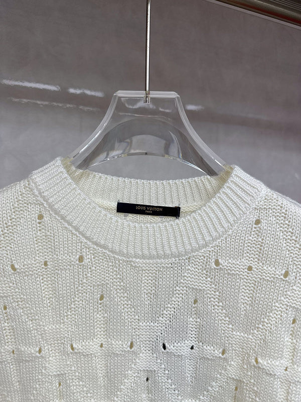 Full styled look of Louis Vuitton luxury clothing with streetwear-inspired cut