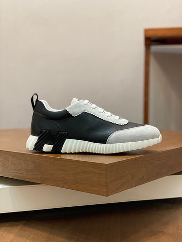 Hermès Grey Platform Sandals - Full Silhouette View