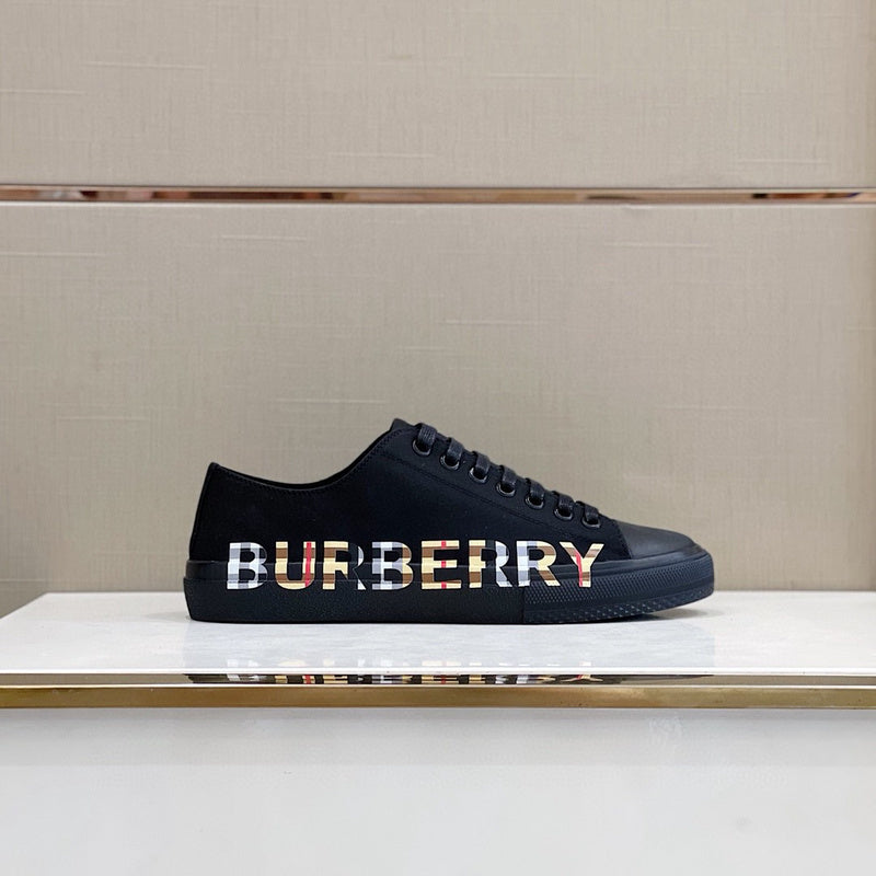 Burberry Beige Classic Ballet Flats - Angled View