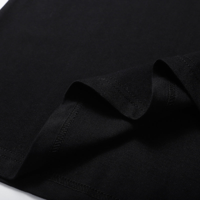 Side profile of Polo cotton polo shirt with signature branding