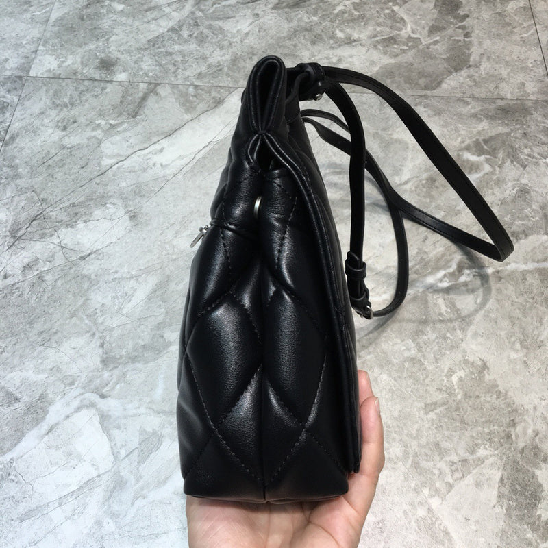 Refined Vegan Leather Handbag - Refined Silhouette | Women's Luxury Handbag #787 - back view (image 4) of designer-inspired handbag
