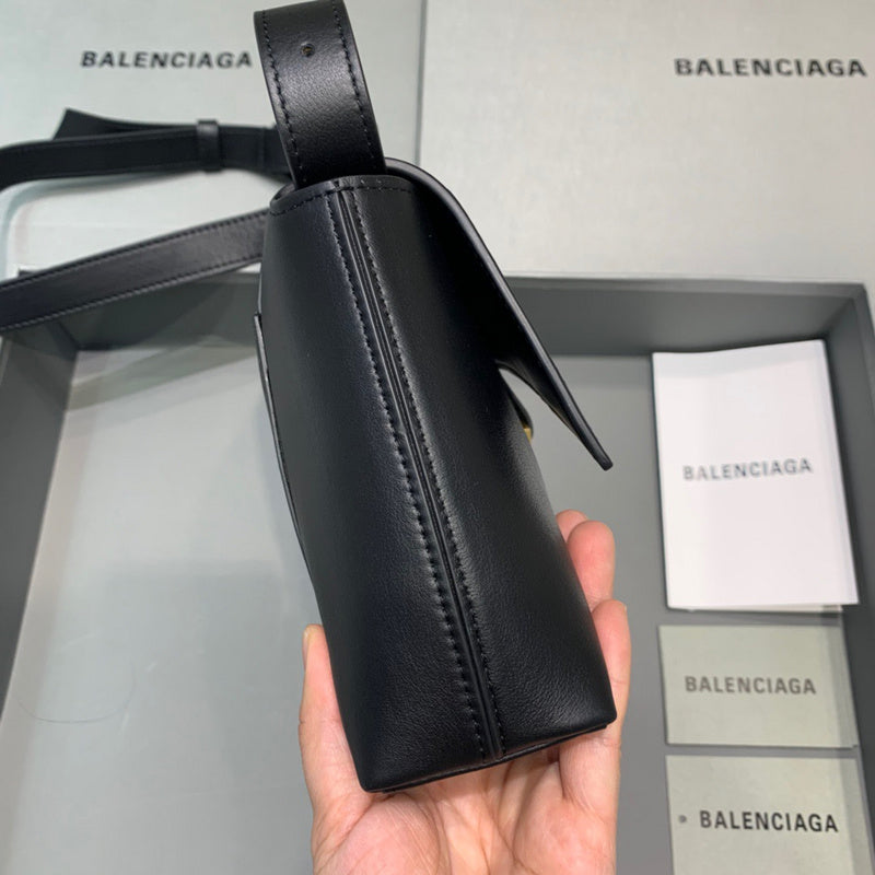 Polished Vegan Leather Handbag - Statement Silhouette | Women's Designer-Inspired Purse #514 - back view (image 4) of designer-inspired handbag