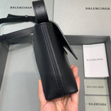 Polished Vegan Leather Handbag - Statement Silhouette | Women's Designer-Inspired Purse #514 - back view (image 4) of designer-inspired handbag