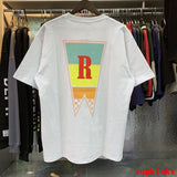 Side profile of Rhude luxury clothing with tailored silhouette