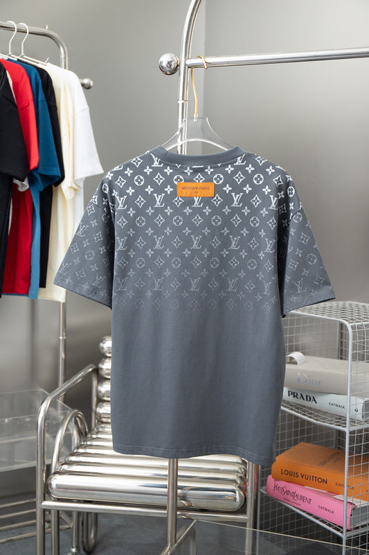Side profile of Louis Vuitton cotton t-shirt with signature branding
