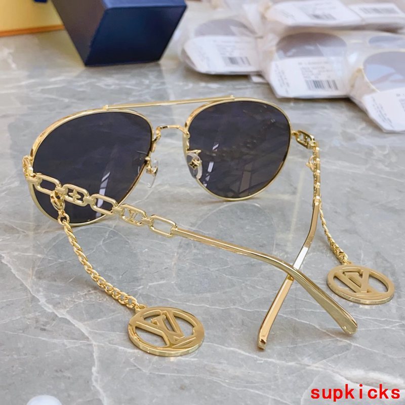 Side view of Louis Vuitton unisex sunglasses