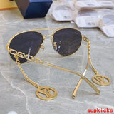 Side view of Louis Vuitton unisex sunglasses