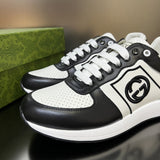 Gucci soft grey luxury sneakers view 7 chunky sole construction