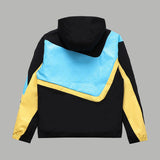 Side profile of Louis Vuitton luxury clothing with signature branding