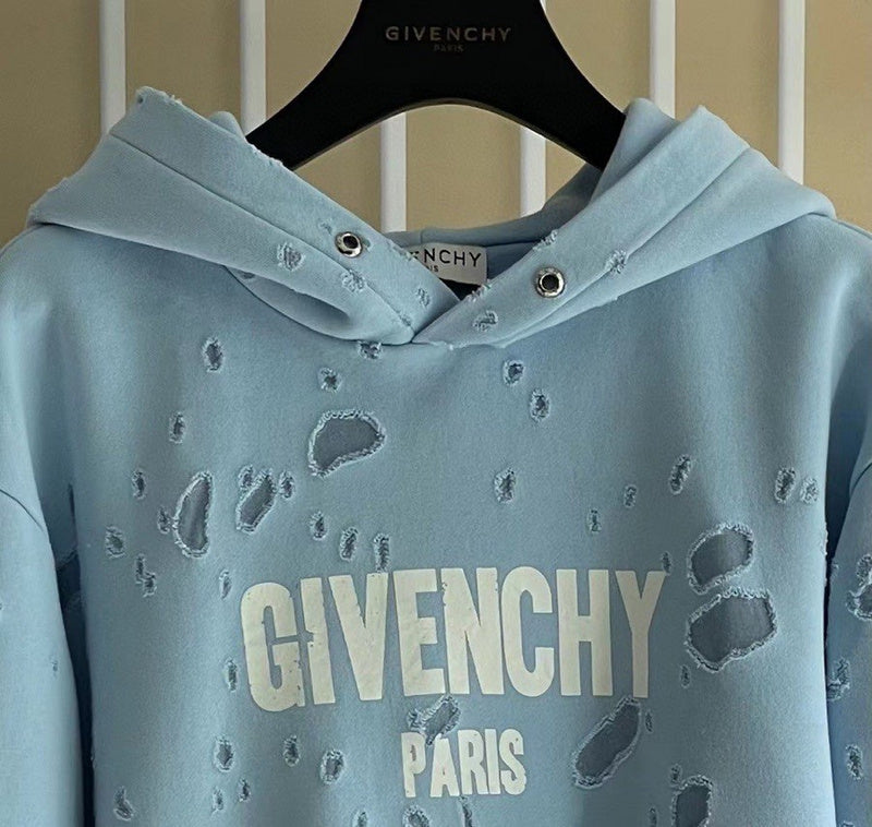 Full styled look of Givenchy luxury clothing with logo-detail design
