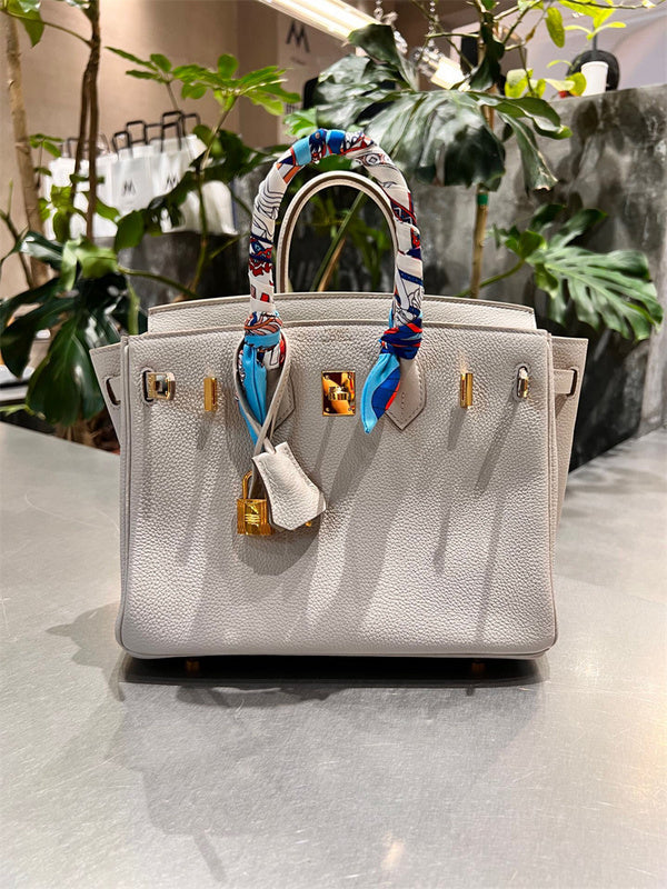 Close-up detail of polished bag design