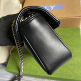 Top view of classic modern women's handbag – women's designer-style accessory