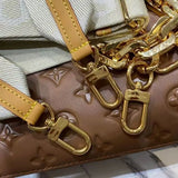 Back view of polished modern women's handbag – women's everyday handbag