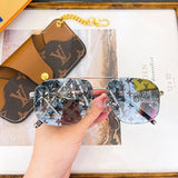 Full view of Louis Vuitton unisex sunglasses