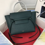 Side profile of statement modern women's handbag – women's premium purse