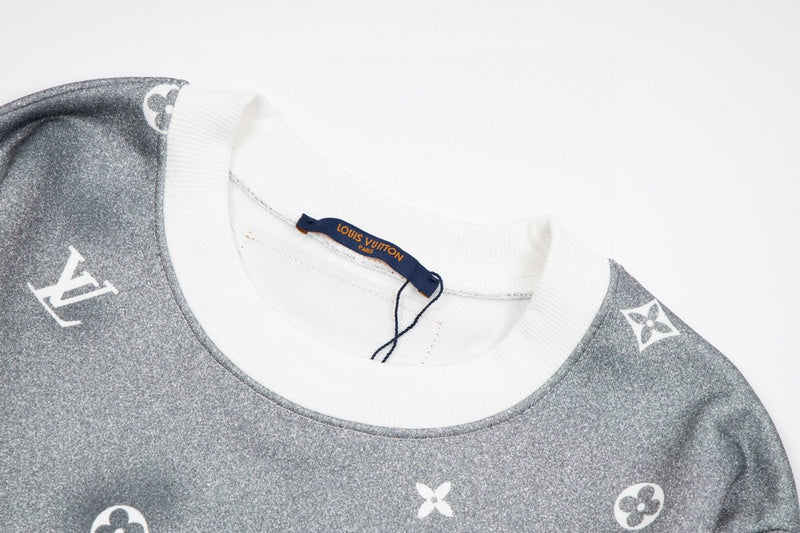 Front view of Louis Vuitton luxury clothing with runway-inspired design
