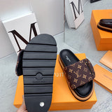 Louis Vuitton Red Low-Top Sneakers - Heel Detail View