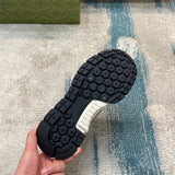 Side profile of Gucci classic monochrome sneakers cushioned comfort fit