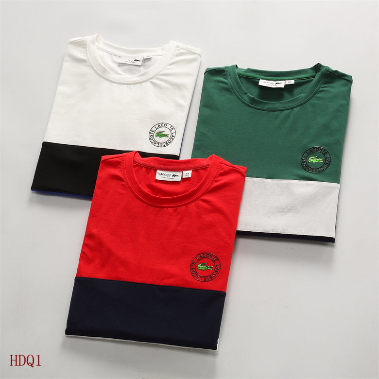 Front view of Lacoste luxury clothing with tailored silhouette