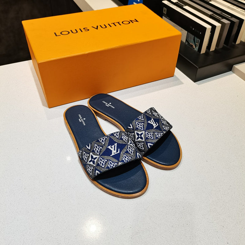 Louis Vuitton Red Platform Heels - Angled View