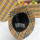 Close-up detail view of Burberry unisex cap
