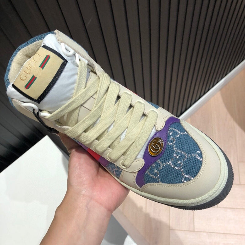 Gucci sneakers detailed view showing premium designer craftsmanship