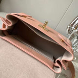Close-up detail of signature chic women's handbag – women's statement bag