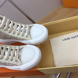 Louis Vuitton Black High-Top Sneakers - Toe Detail View