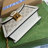 Back view of polished statement women's handbag – women's premium purse