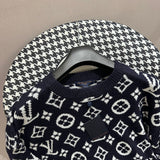 Close-up detail shot of Louis Vuitton luxury clothing with everyday silhouette