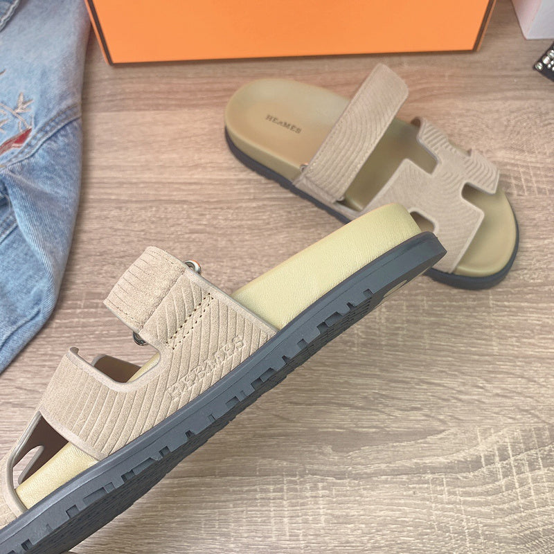 Hermes shoes Style 284 - front view, iconic logo design (alternate angle)