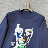 Front view of Louis Vuitton luxury clothing with tailored silhouette
